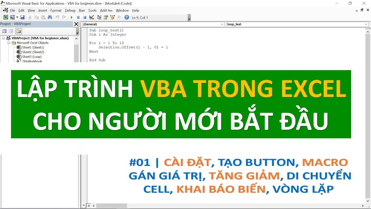 Cách bắt đầu học và sử dụng Visual Basic