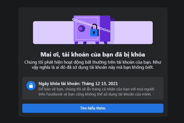 Nguyên nhân tài khoản Facebook bị checkpoint